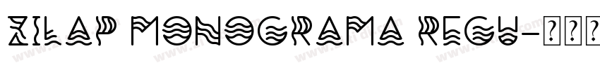 Zilap Monograma Regu字体转换